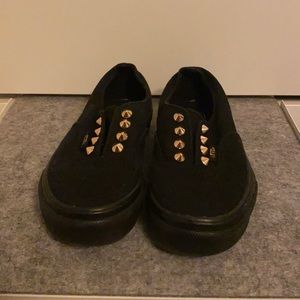 Vans Black with gold rhinestone- size 12 toddlers